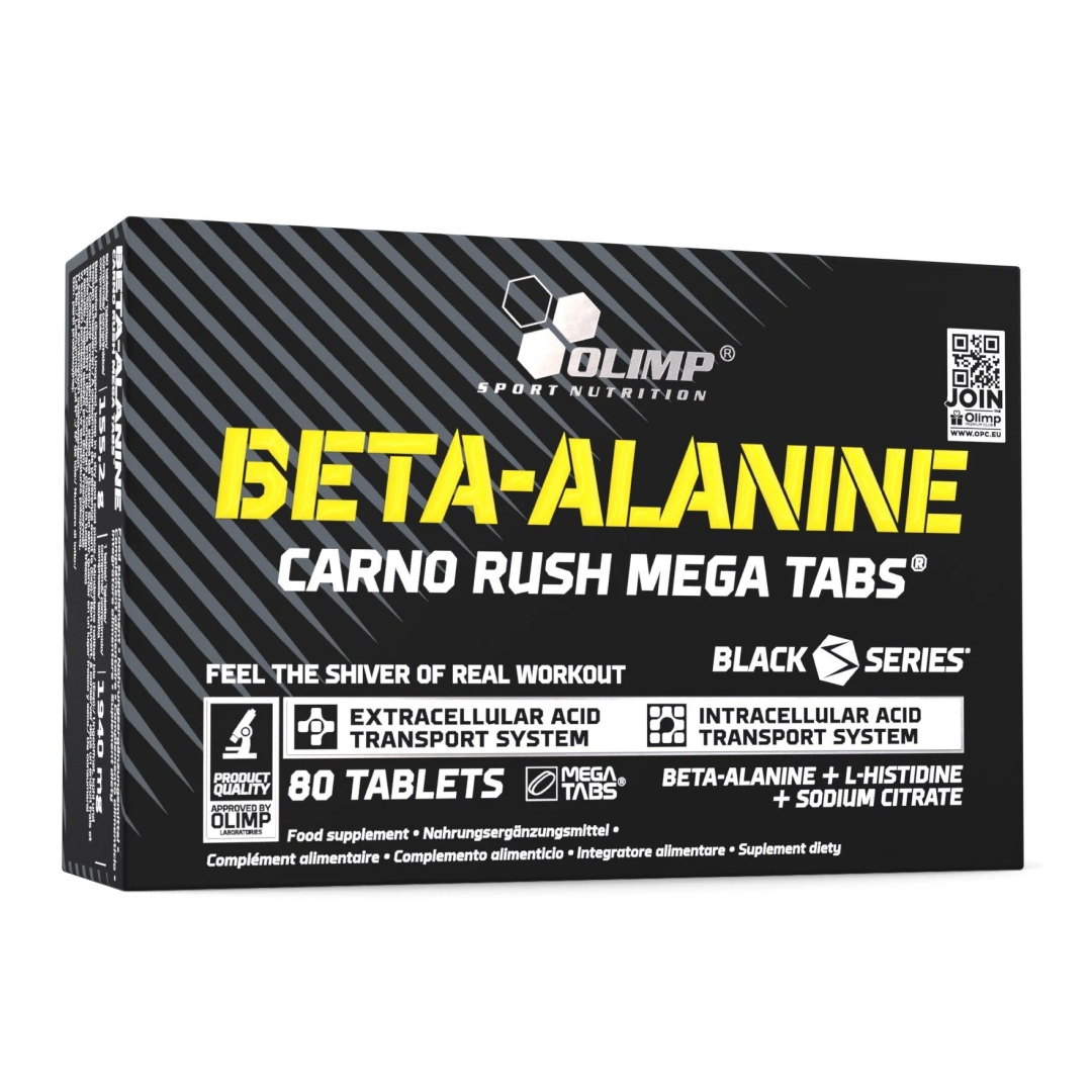 OLIMP Beta-Alanine Carno Rush Mega Tabs (800 მგ) 80 ტაბლეტი.