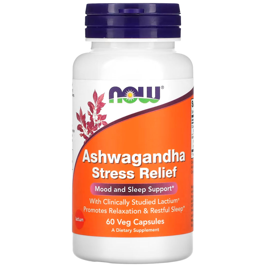 NOW ASHWAGANDHA სტრესის რელიეფი 60 VCAPS
