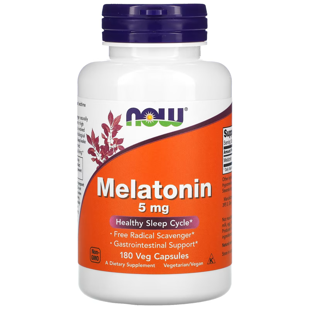 NOW MELATONIN 5 მგ 180 VCAPS