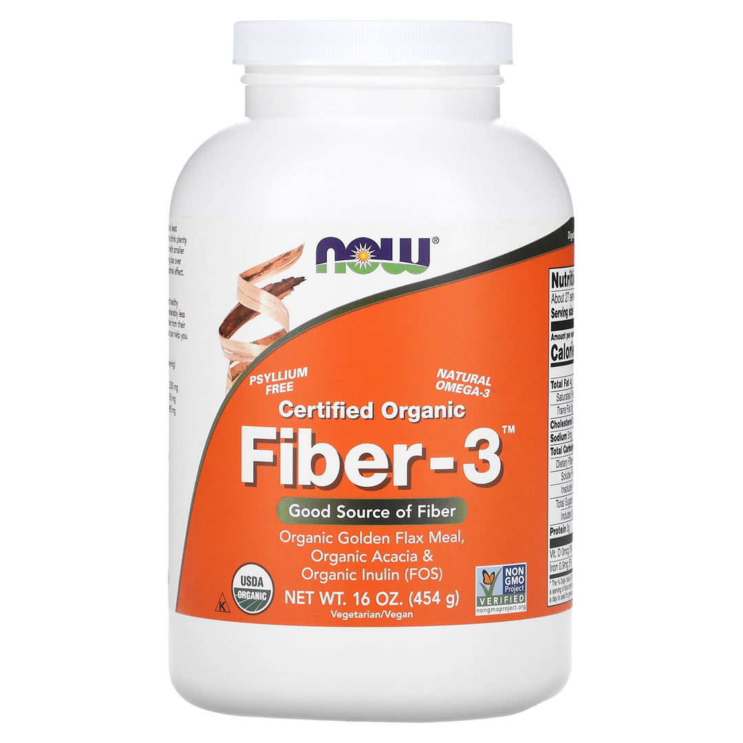 NOW FIBER-3 ORGANIC 16 OZ