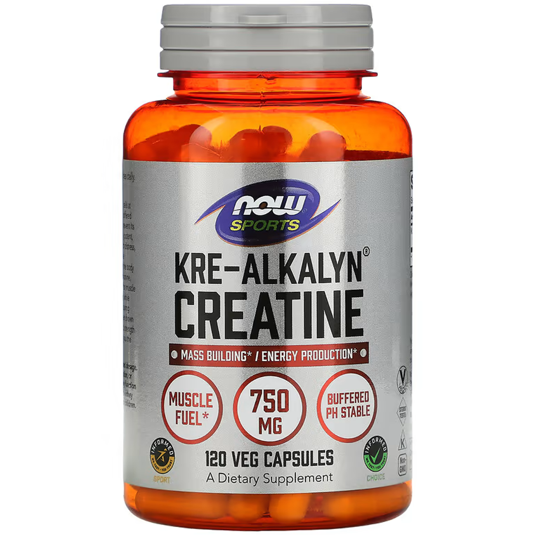 NOW Kre-Alkalyn(R) Creatine 750 მგ 120 CAPS