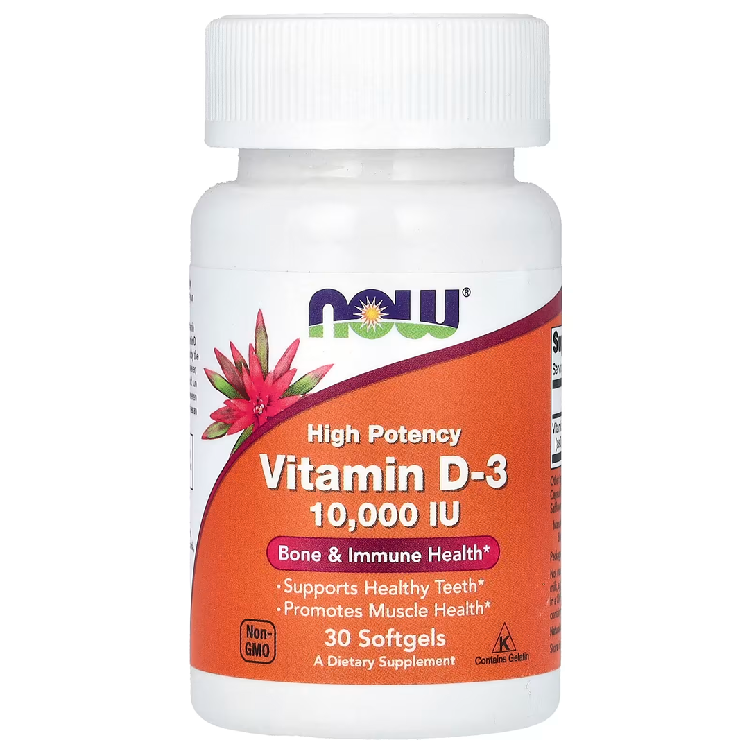 NOW VITAMIN D-3 10000 IU 30 SGELS