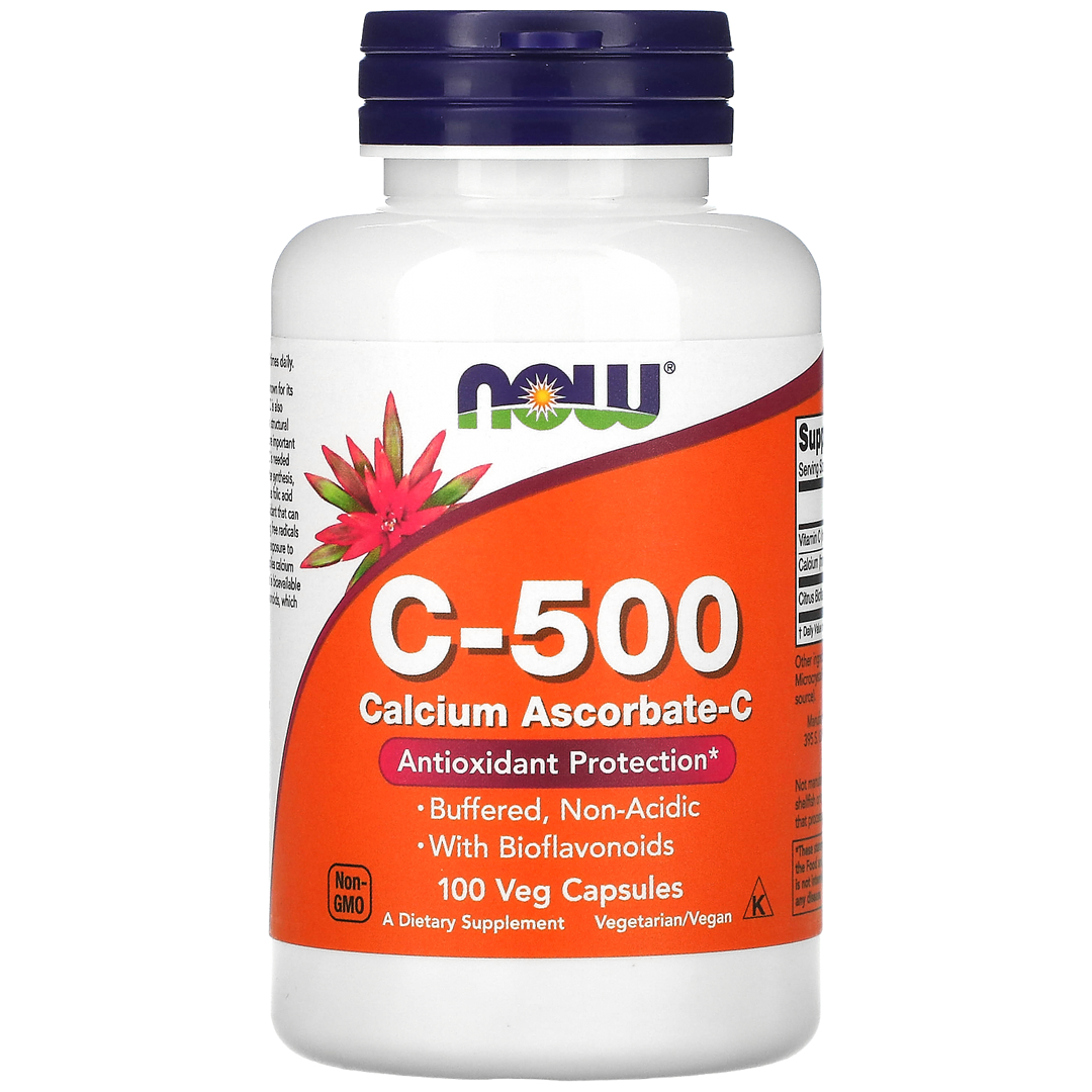 NOW C-500 ASCORBATE 100 VCAPS