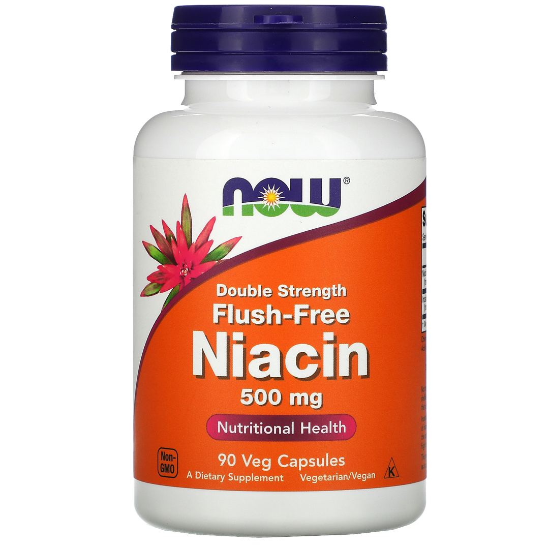 NOW FLUSH FREE NIACIN 500 მგ 90 VCAPS