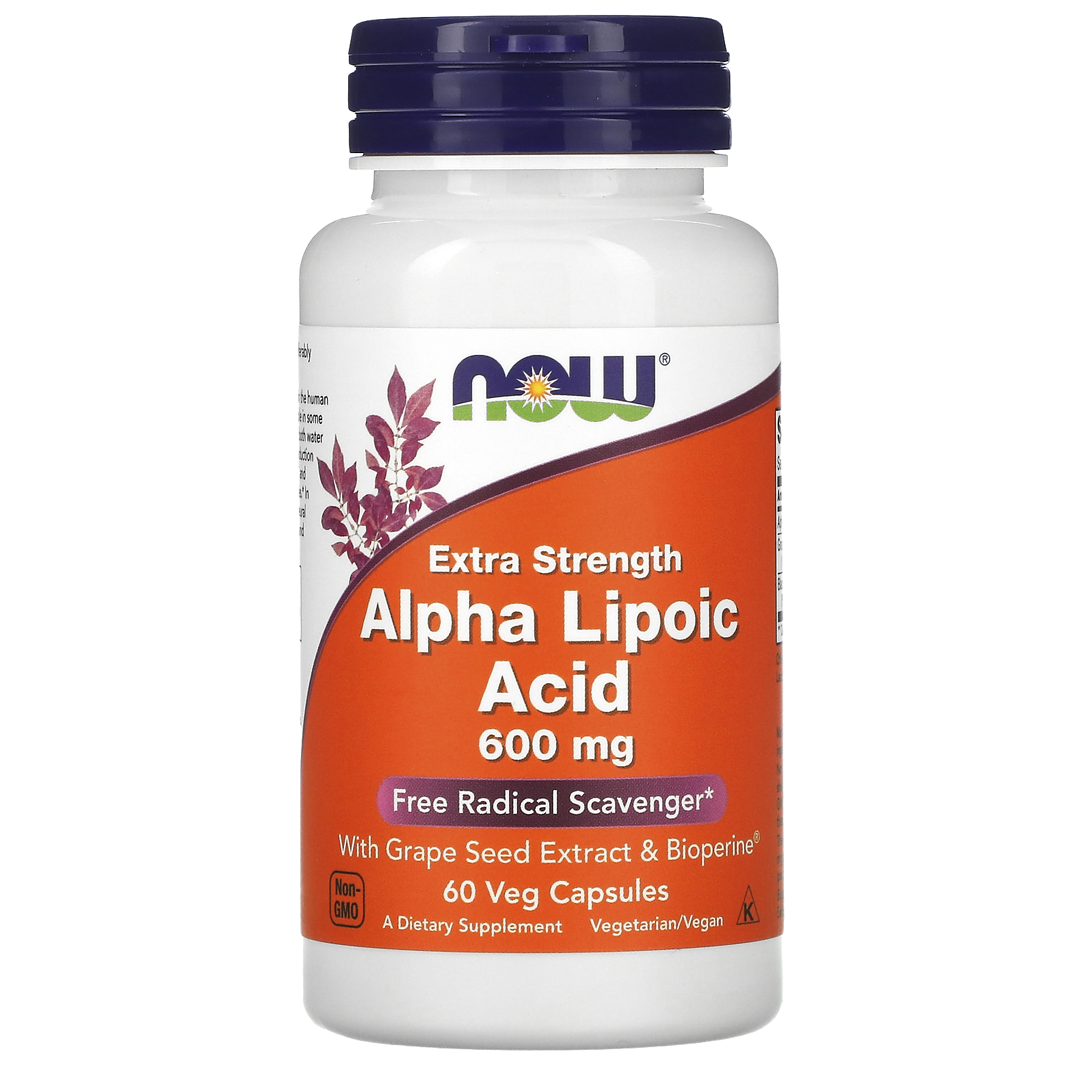 NOW ALPHA LIPOIC ACID 600 მგ 60 VCAPS