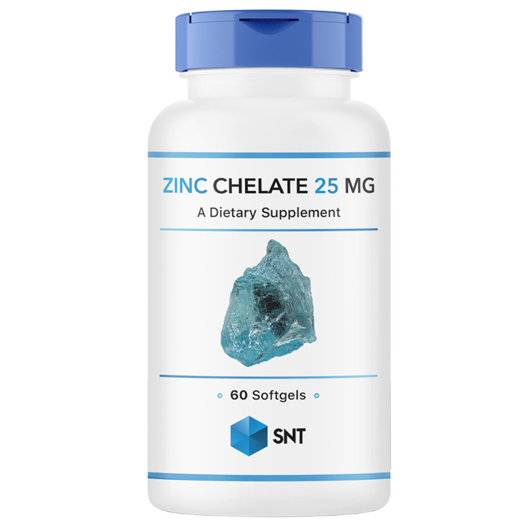 SNT Zink Chelate 25 მგ Softgels New Formula 60 caps