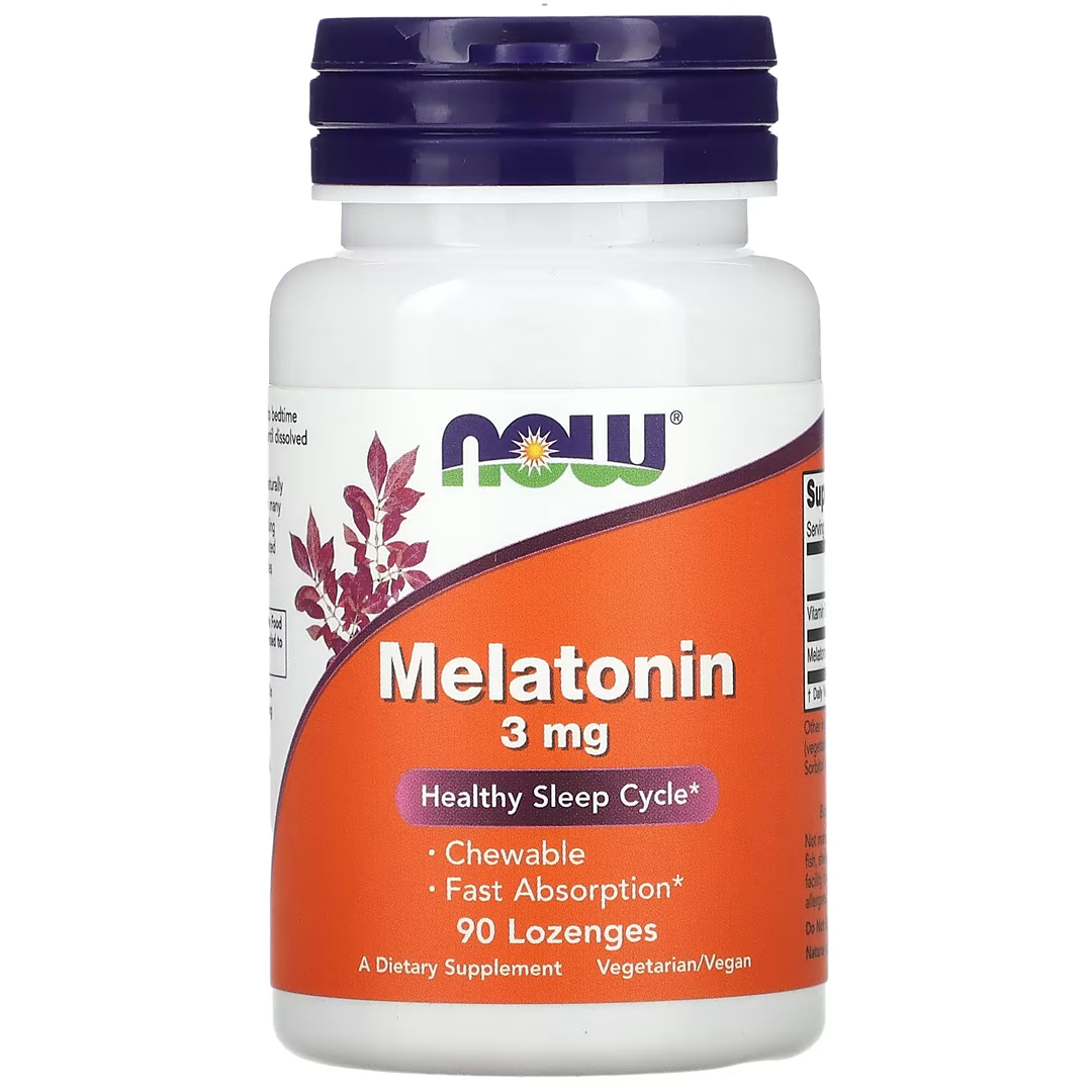 NOW MELATONIN 3 მგ 90 LOZ