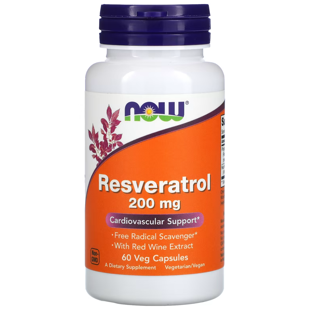NOW RESVERATROL 200 მგ 60 VCAPS