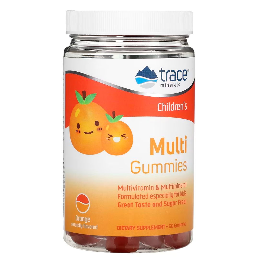 TRACE Minerals საბავშვო Multi Gummy, ნარინჯისფერი 60Ct