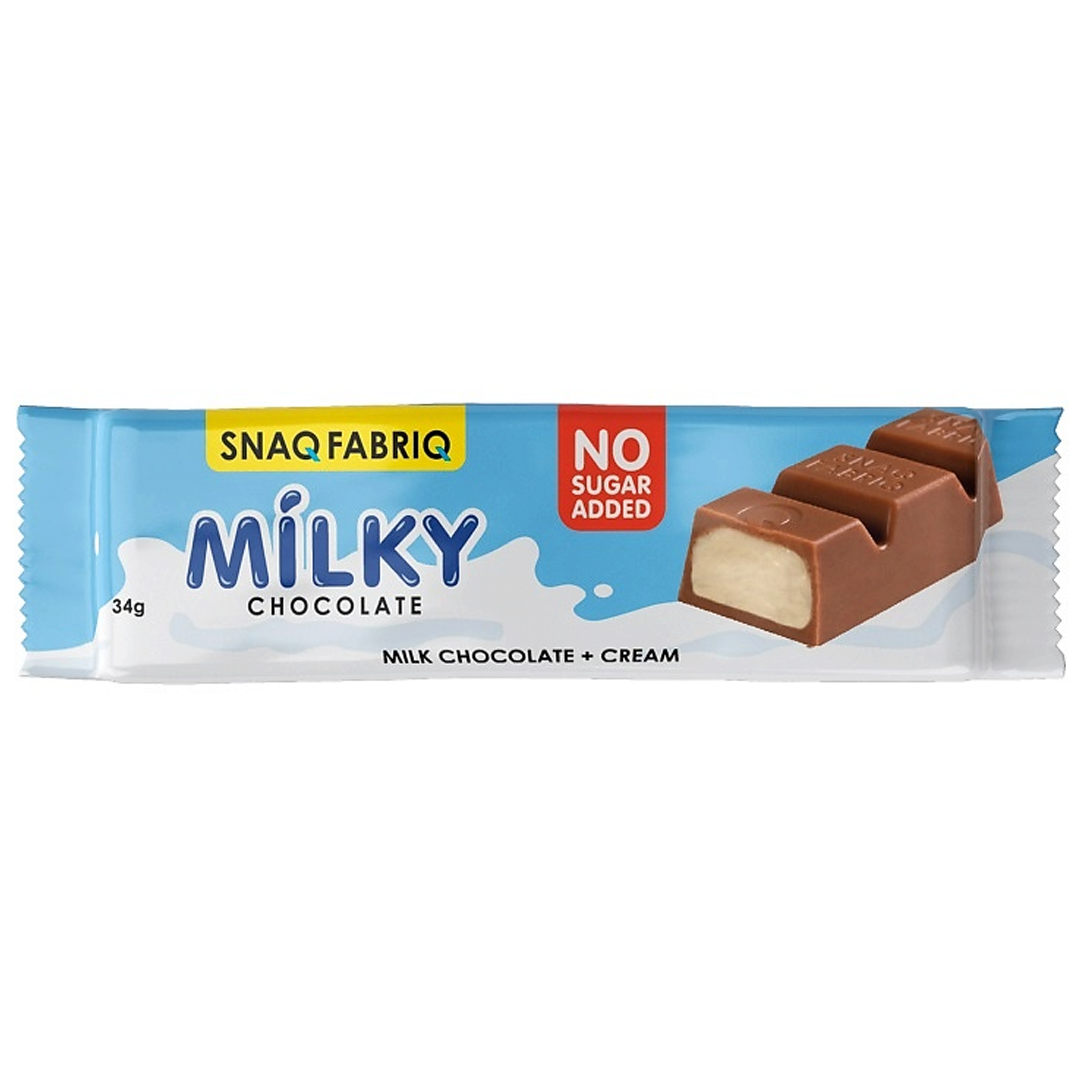 SNAQ FABRIQ რძის შოკოლადი კრემისებრი შიგთავსით 34გ