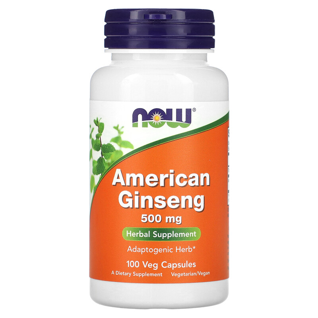 NOW AMERICAN GINSHENG 500 მგ 100 VCAPS