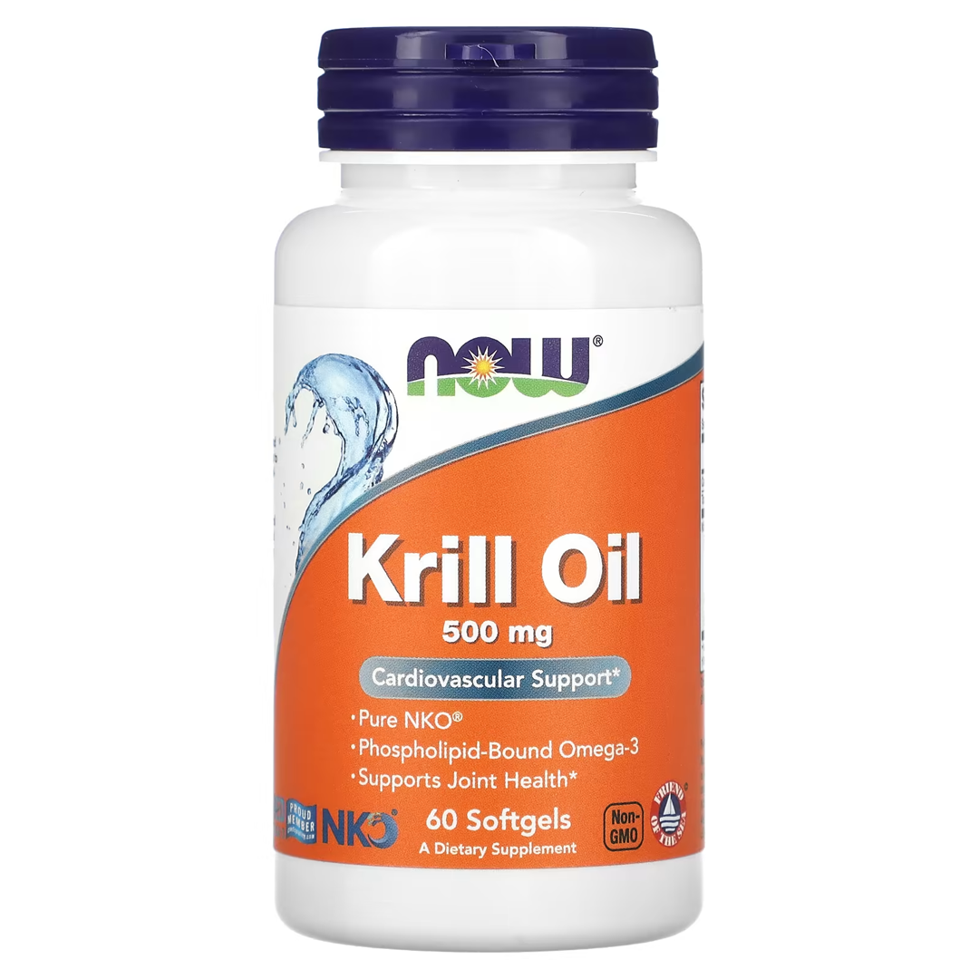 NOW KRILL OIL 500 MG 60 SGELS