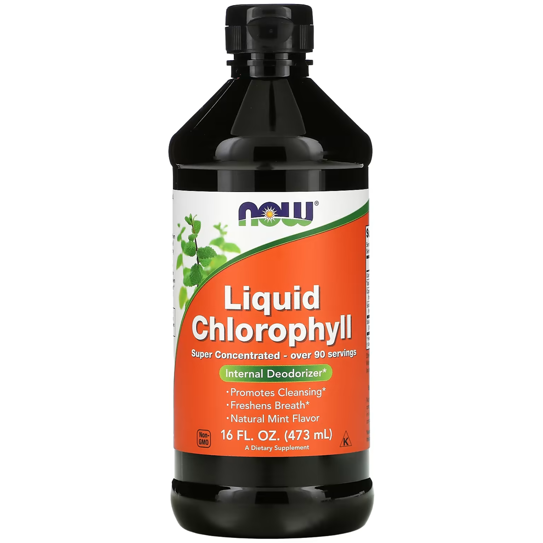 NOW LIQ CHLOROPHYLL & MINT 16 OZ