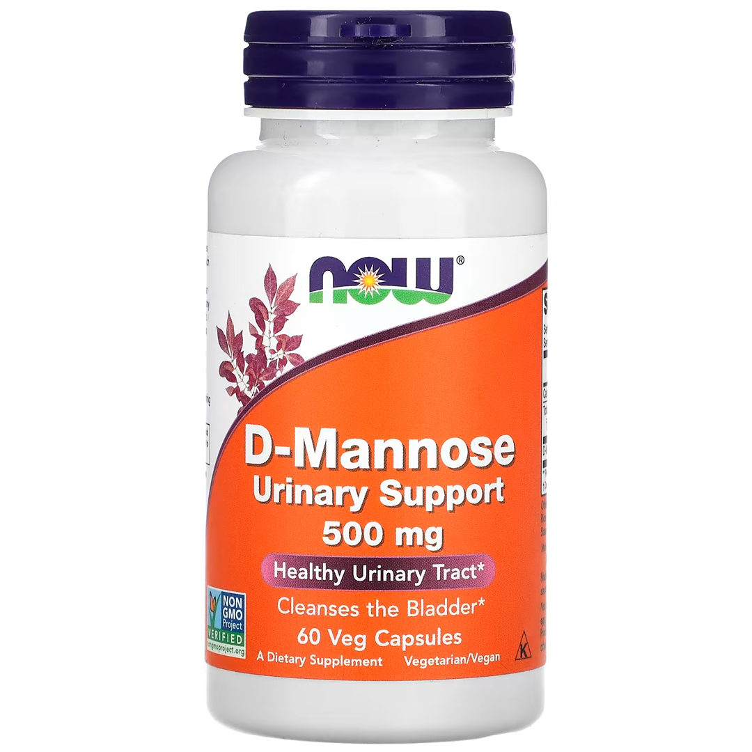NOW D-MANNOSE Urinary SUPPORT 500MG 60CAPS