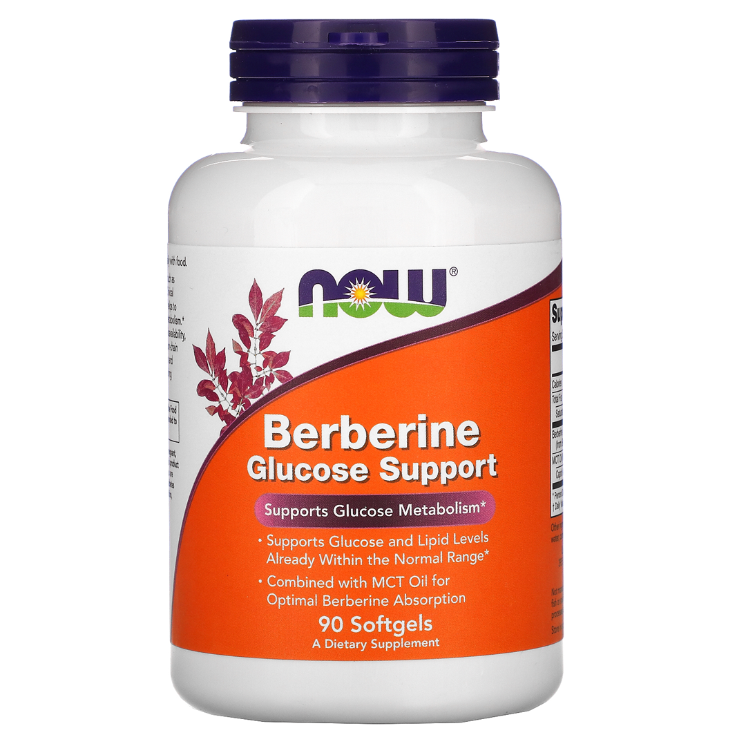 NOW BERBERINE GLUCOSE SUPPORT 90 SGELS