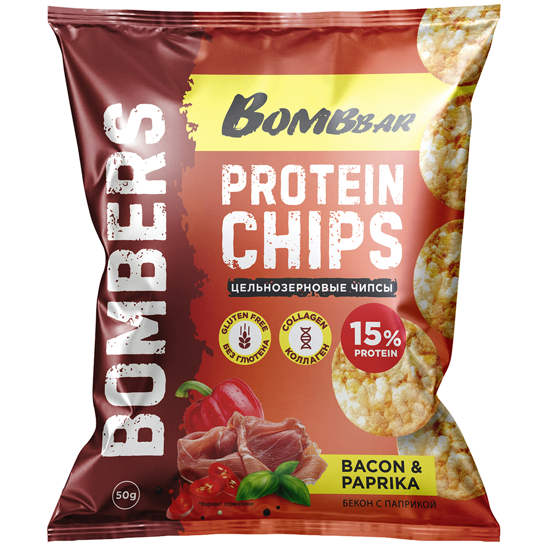 BOMBBAR მთლიანი ცილოვანი ჩიფსები 50გრ