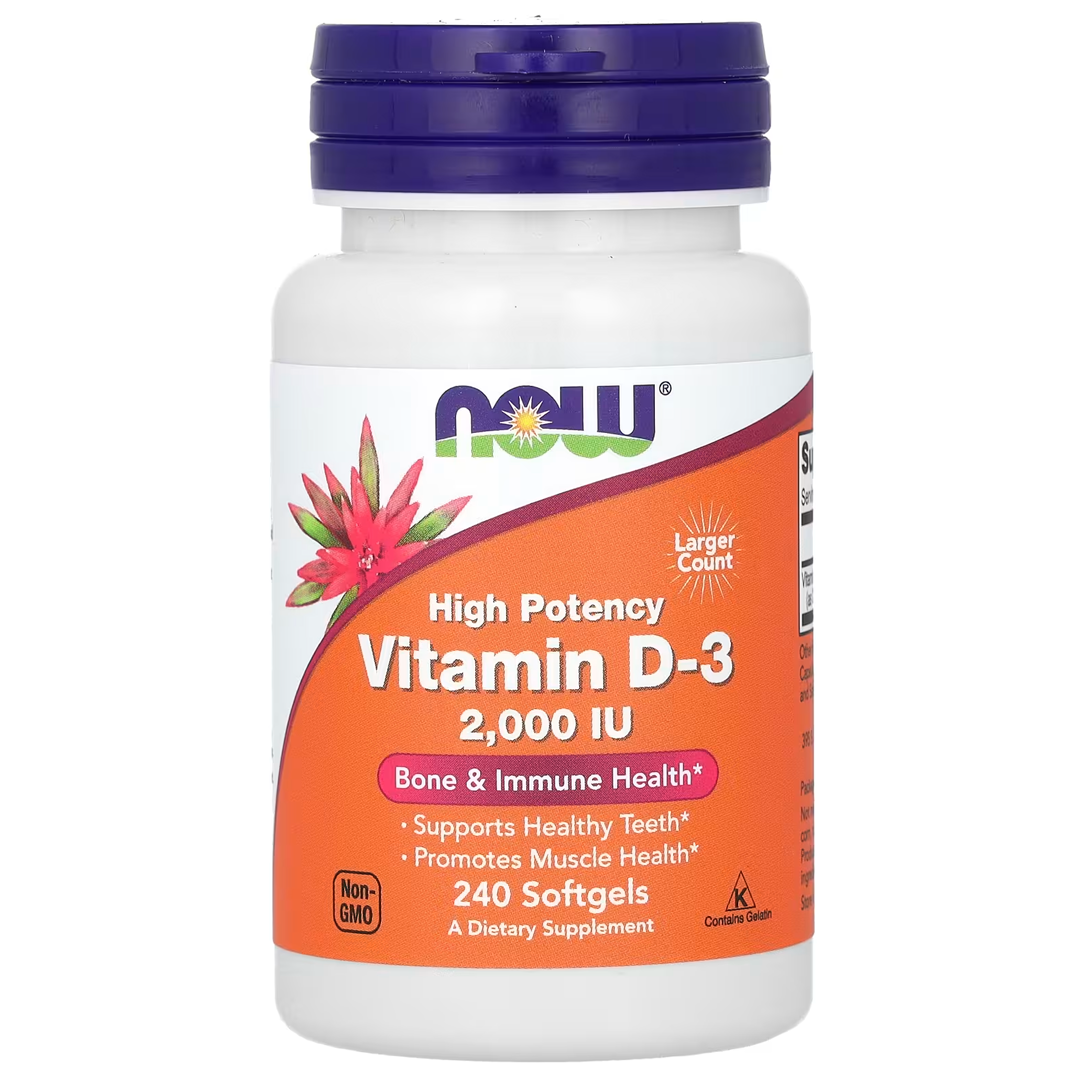 NOW VIT D-3 2000 IU 240 SGELS