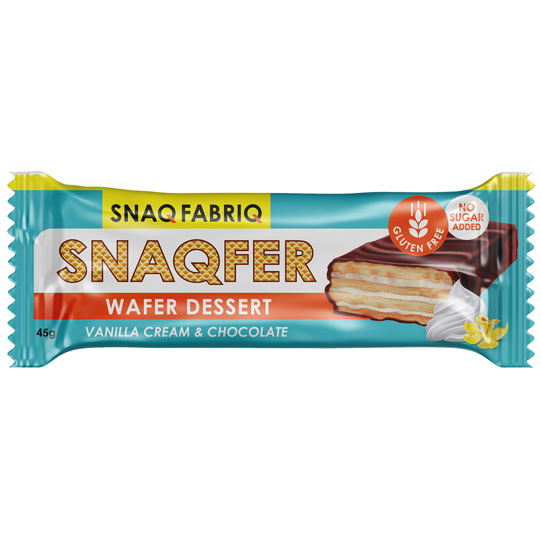 SNAQ FABRIQ მოჭიქული ვაფლის ბარი 45გრ