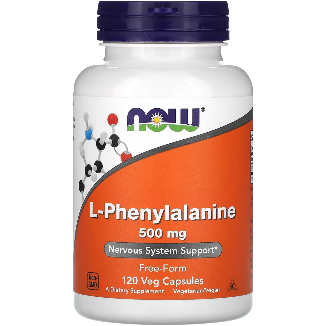 NOW PHENYLALANINE 500 მგ 120 VCAPS
