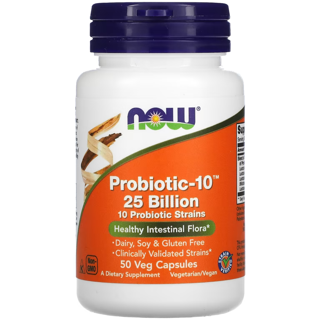 NOW PROBIOTIC-10 25 მილიარდი 50 VCAPS