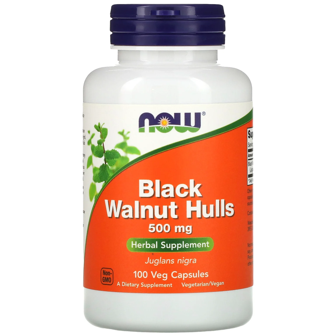 NOW BLACK WALNUT HULLS 500MG 100 VCAPS