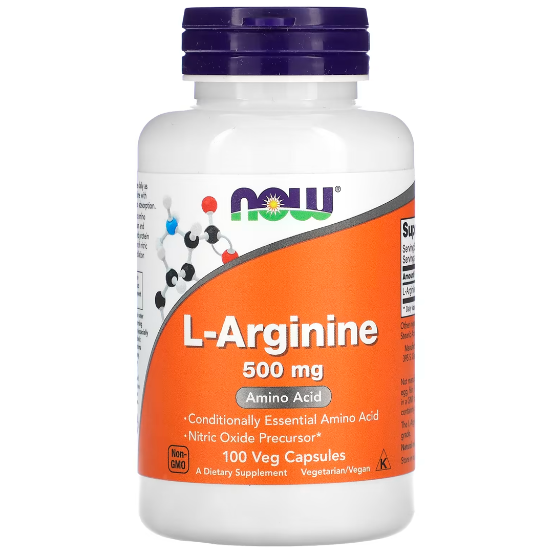 NOW ARGININE 500 მგ 100 VCAPS