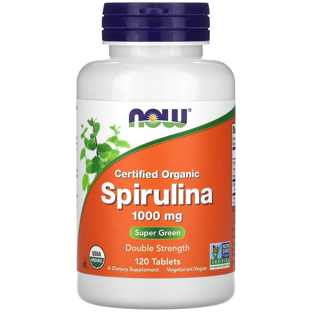 NOW ORG SPIRULINA 1000 მგ 120 TABS