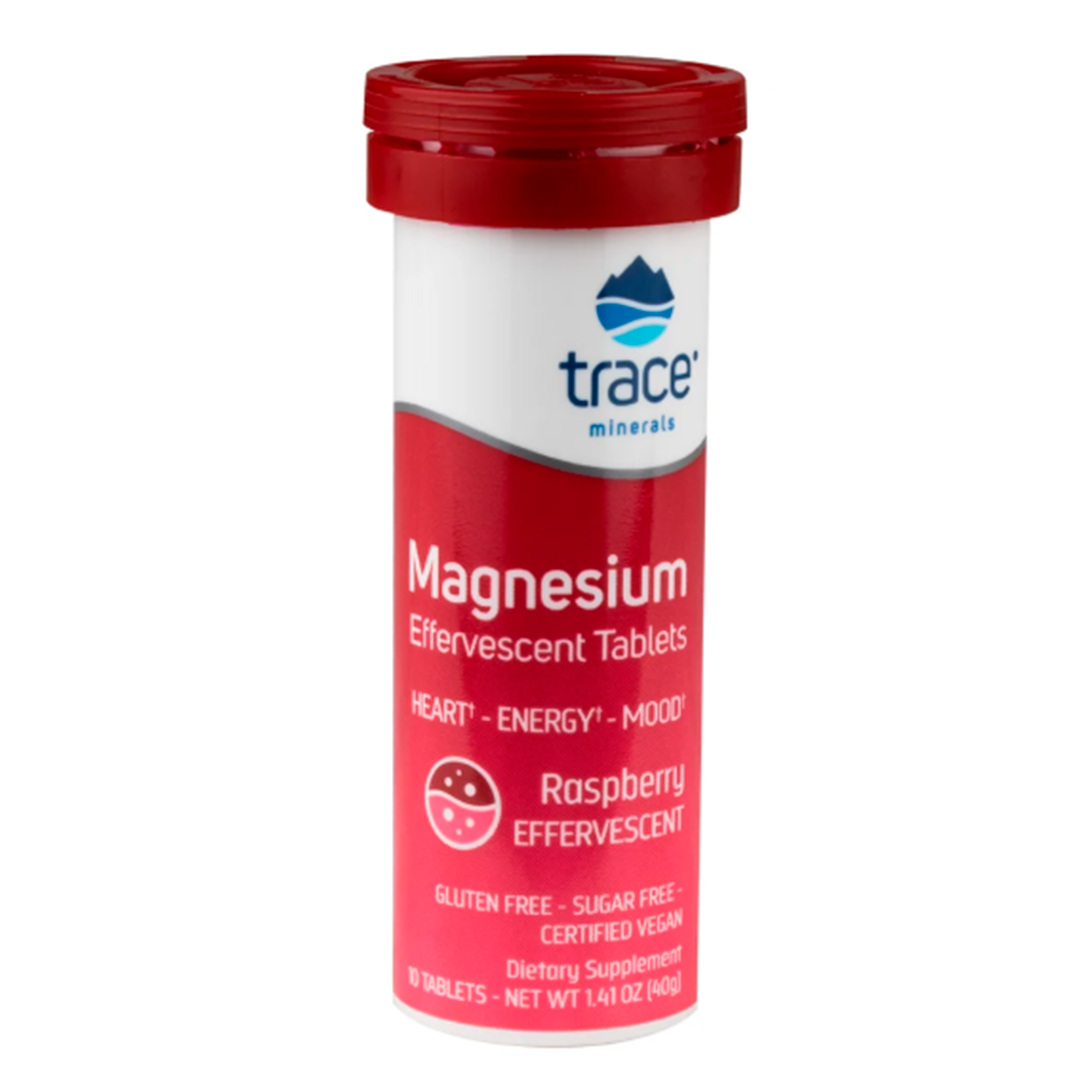 TRACE Minerals მაგნიუმის შუშხუნა ტაბლეტები - ჟოლო 8 გვ