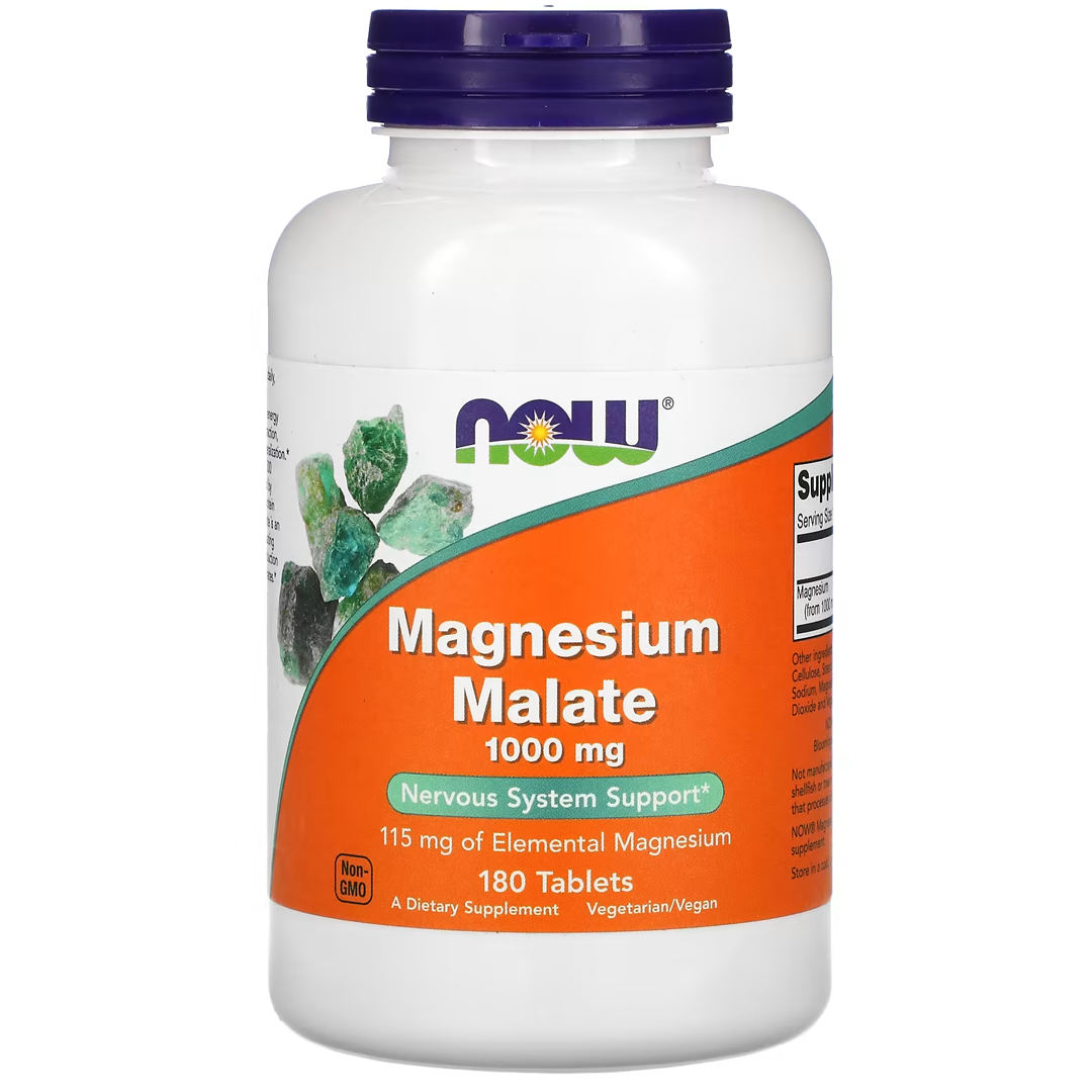 NOW MAGNESIUM MALATE 1000mg 180 TABS