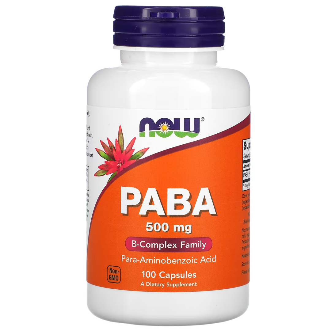 NOW PABA 500 მგ 100 CAPS