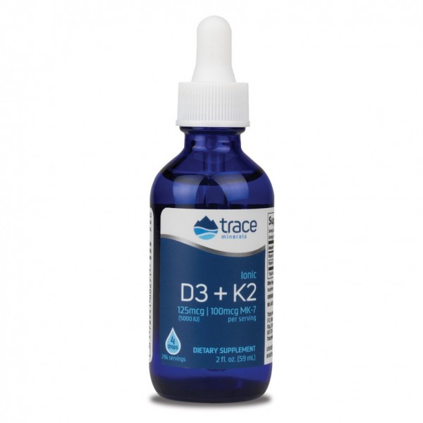 TRACE Minerals lonic D3 + K2 Drops 2 Oz