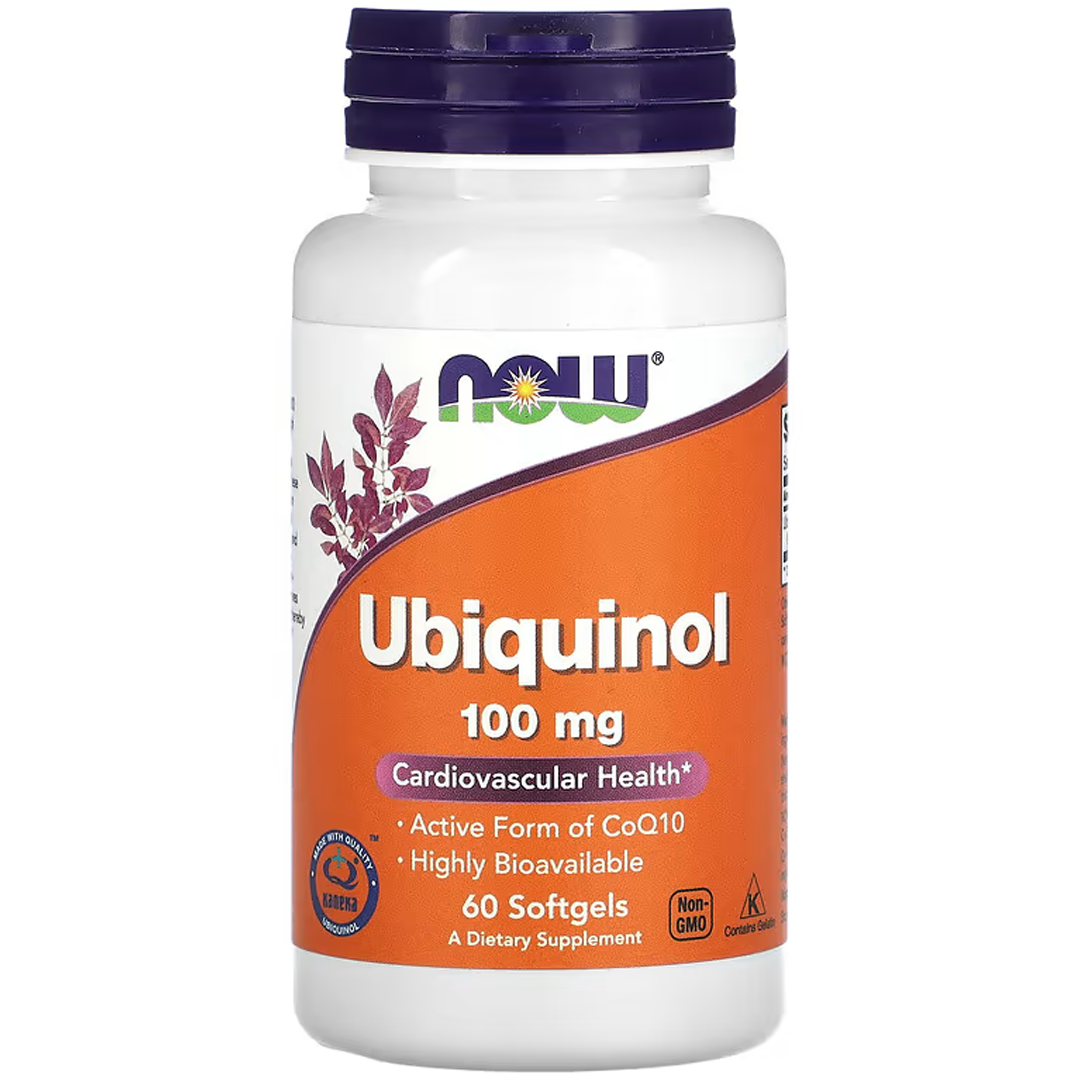 NOW UBIQUINOL 100MG 60 SGELS