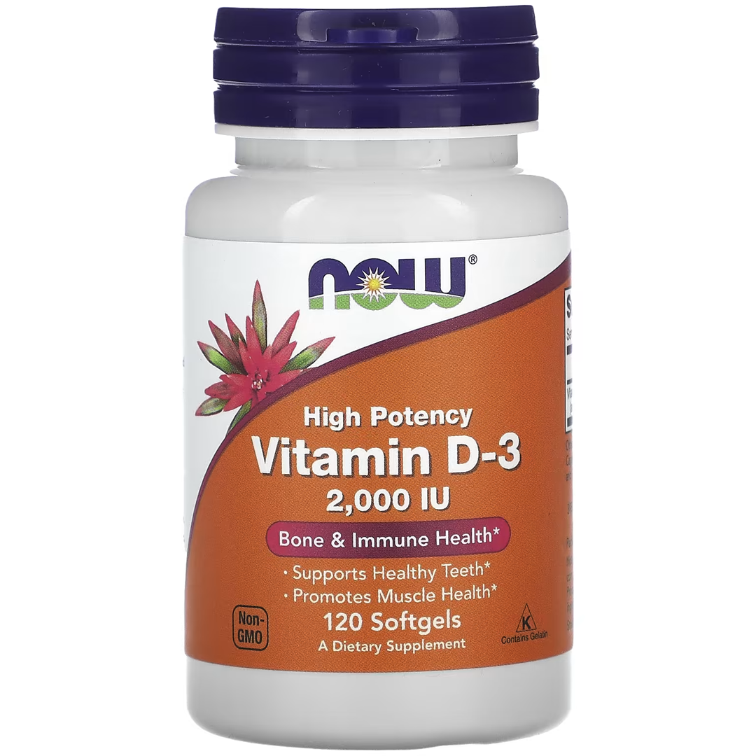 NOW Vit D-3 2000iu 120 SGELS