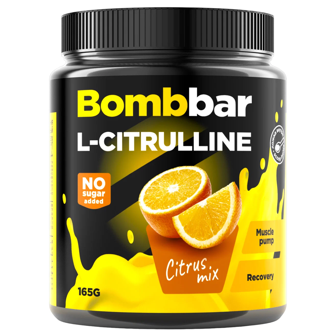 BOMBBAR L-Citruline ფხვნილი დიეტური დანამატი, 165გ