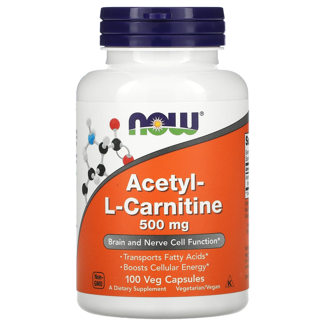 NOW ACETYL L-CARN 500 მგ 100 VCAPS