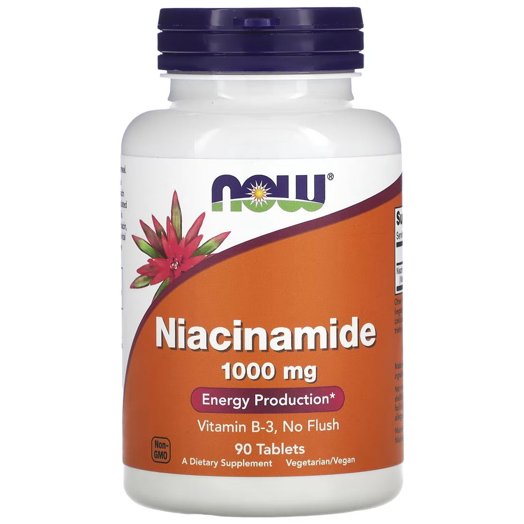NOW NIACINAMIDE 1000MG 90 TABS