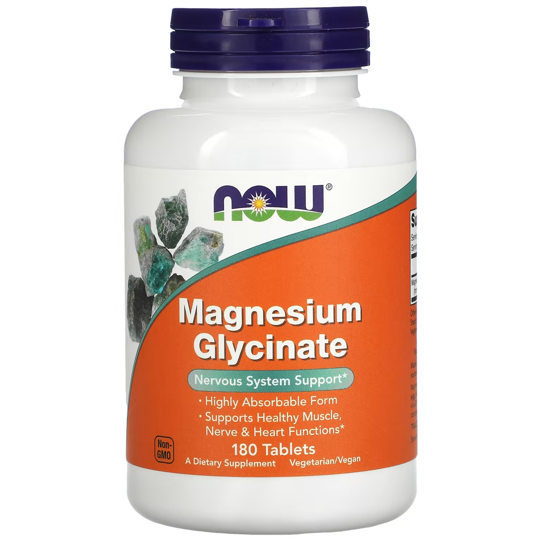 NOW MAGNESIUM GLYCINATE 180 TABS