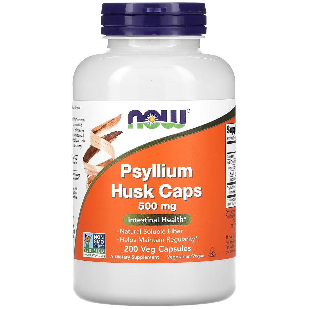 NOW PSYLLIUM HUSK 500 მგ 200 VCAPS