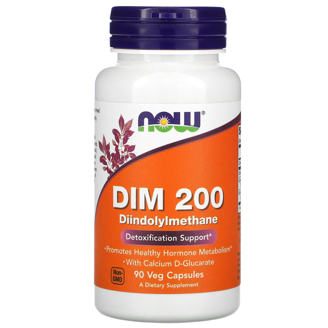 NOW DIM 200 w/ კალციუმის D-GLUCARATE 90 VCAPS