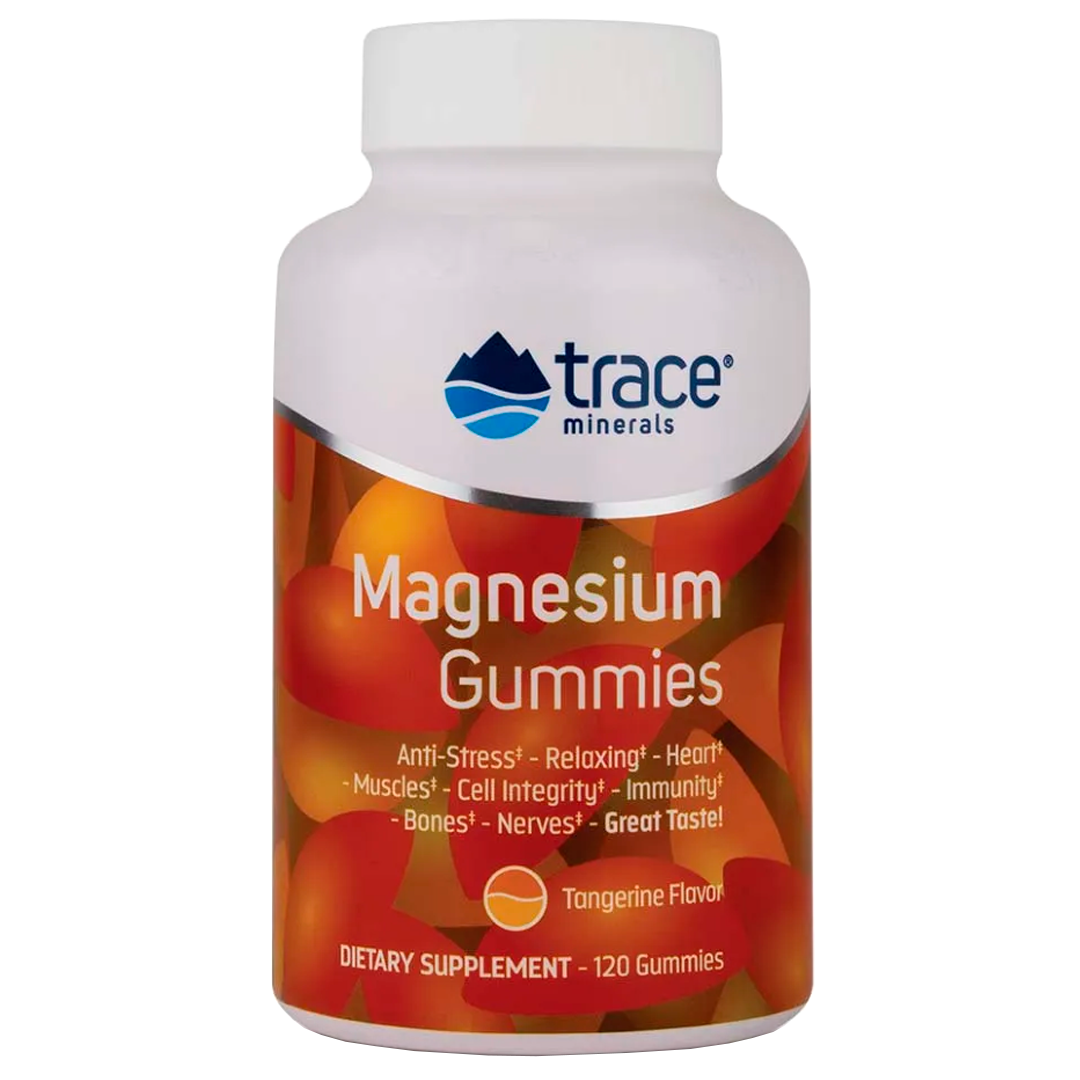 TRACE Minerals Magnesium Gummies - მანდარინი 120 კტ