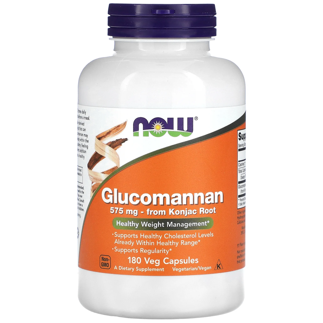NOW GLUCOMANNAN 575MG 180 VCAPS