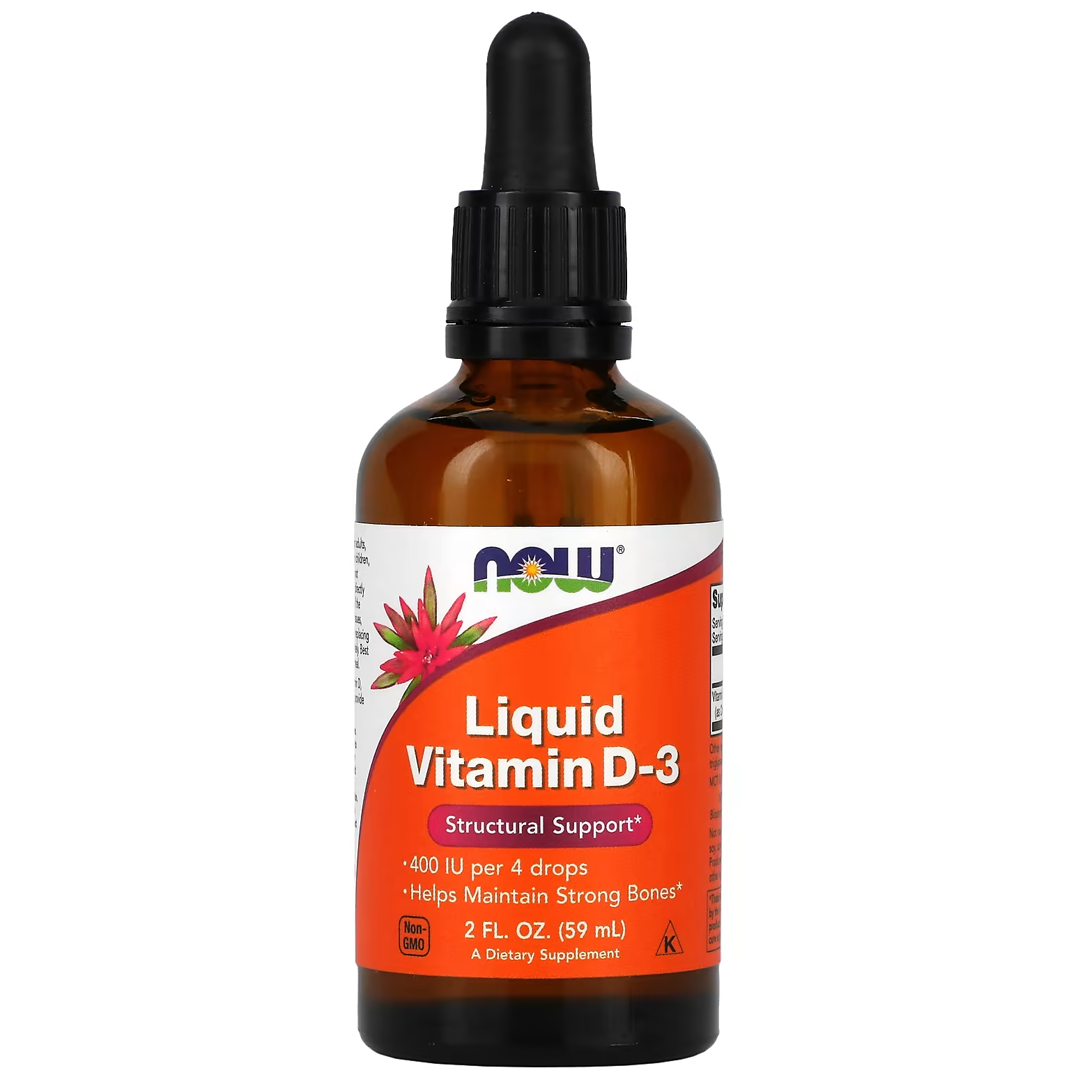 NOW თხევადი ვიტამინი D-3 2 FL OZ