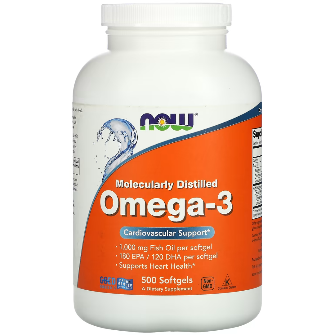 NOW OMEGA-3 1000 მგ 500 SGELS