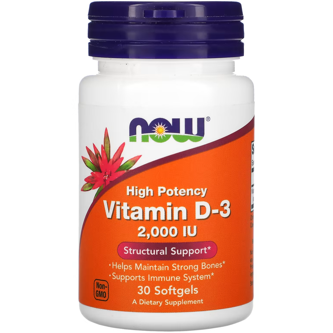 NOW Vit D-3 2000iu 30 SGELS