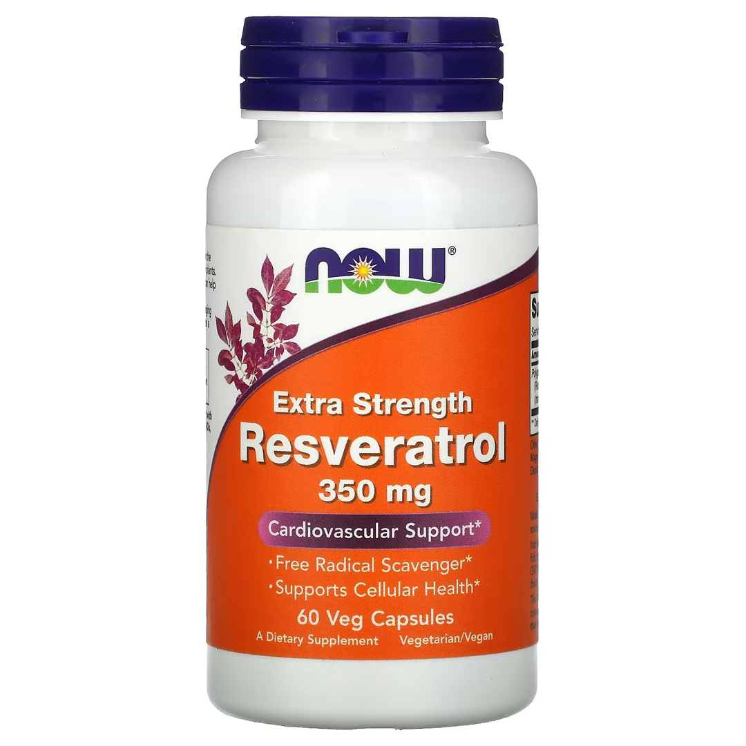 NOW RESVERATROL 350 MG 60 VCAPS