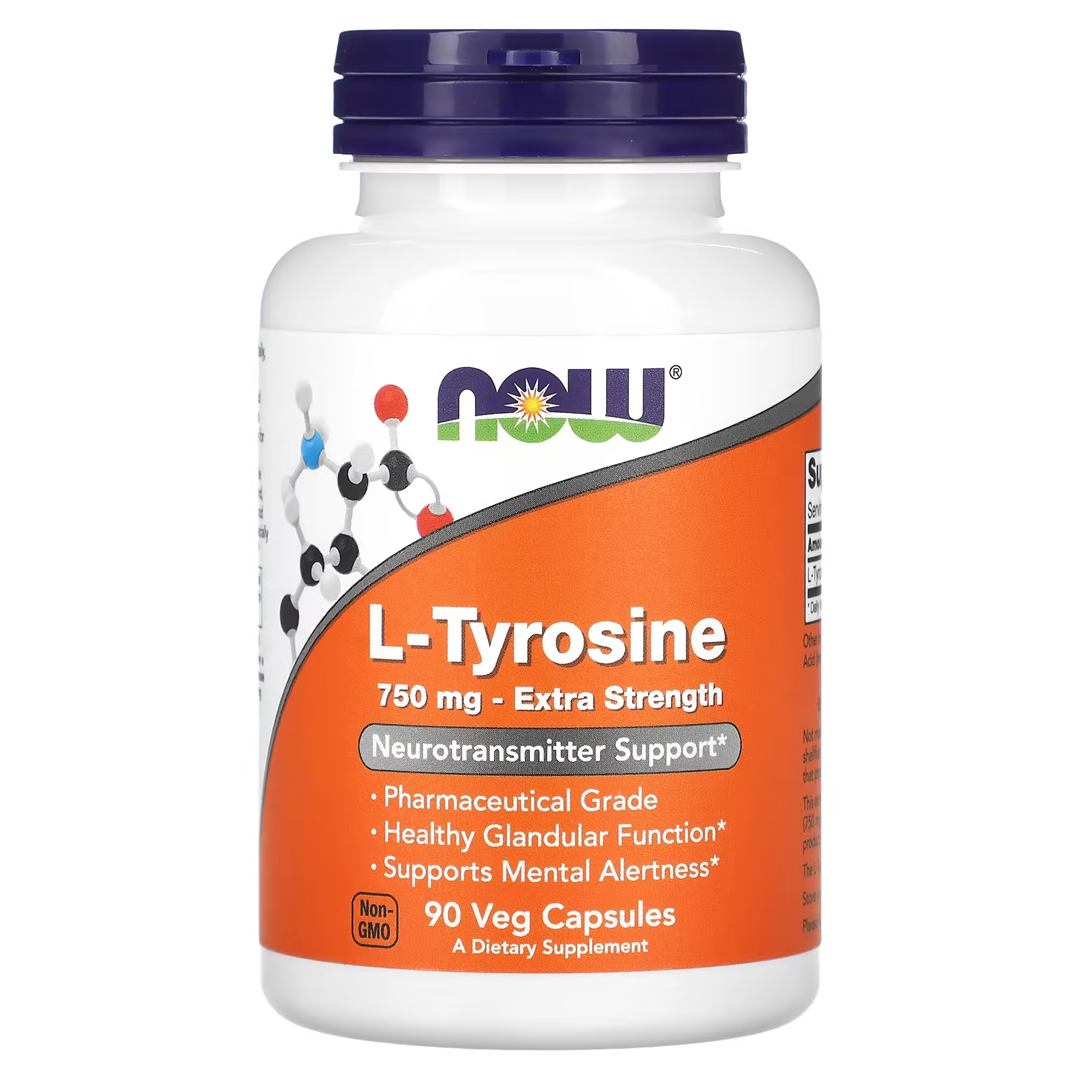 NOW TYROSINE 750 მგ 90 VCAPS