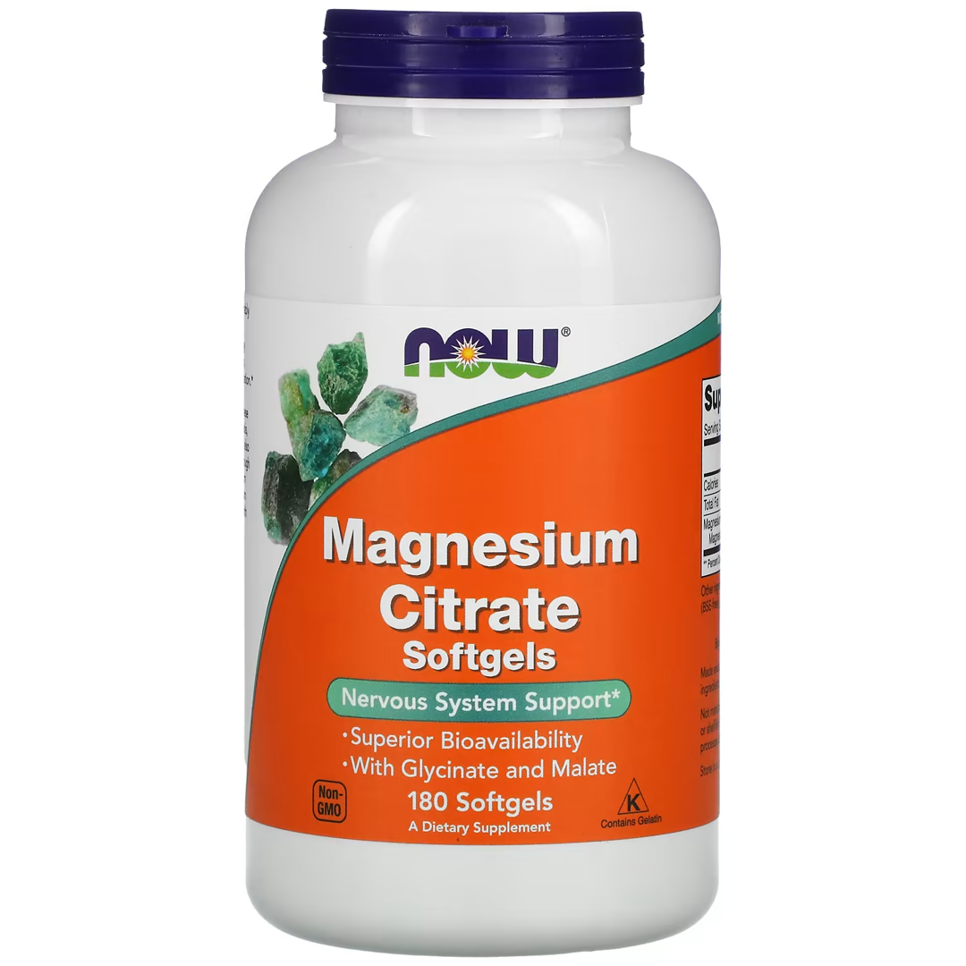 NOW MAGNESIUM CITRATE 134 მგ 180 SGELS