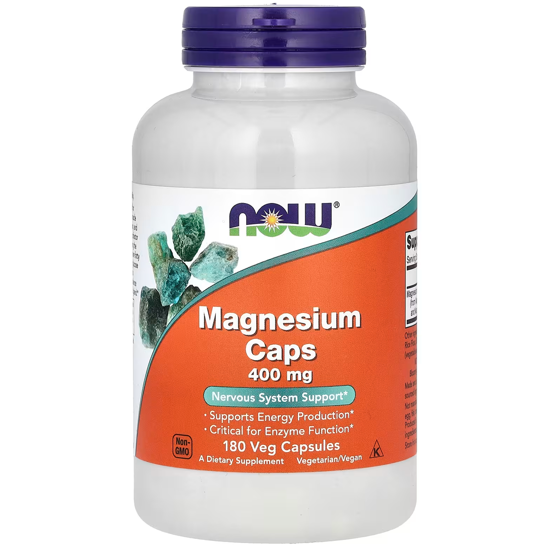 NOW MAGNESIUM 400 მგ 180 VCAPS