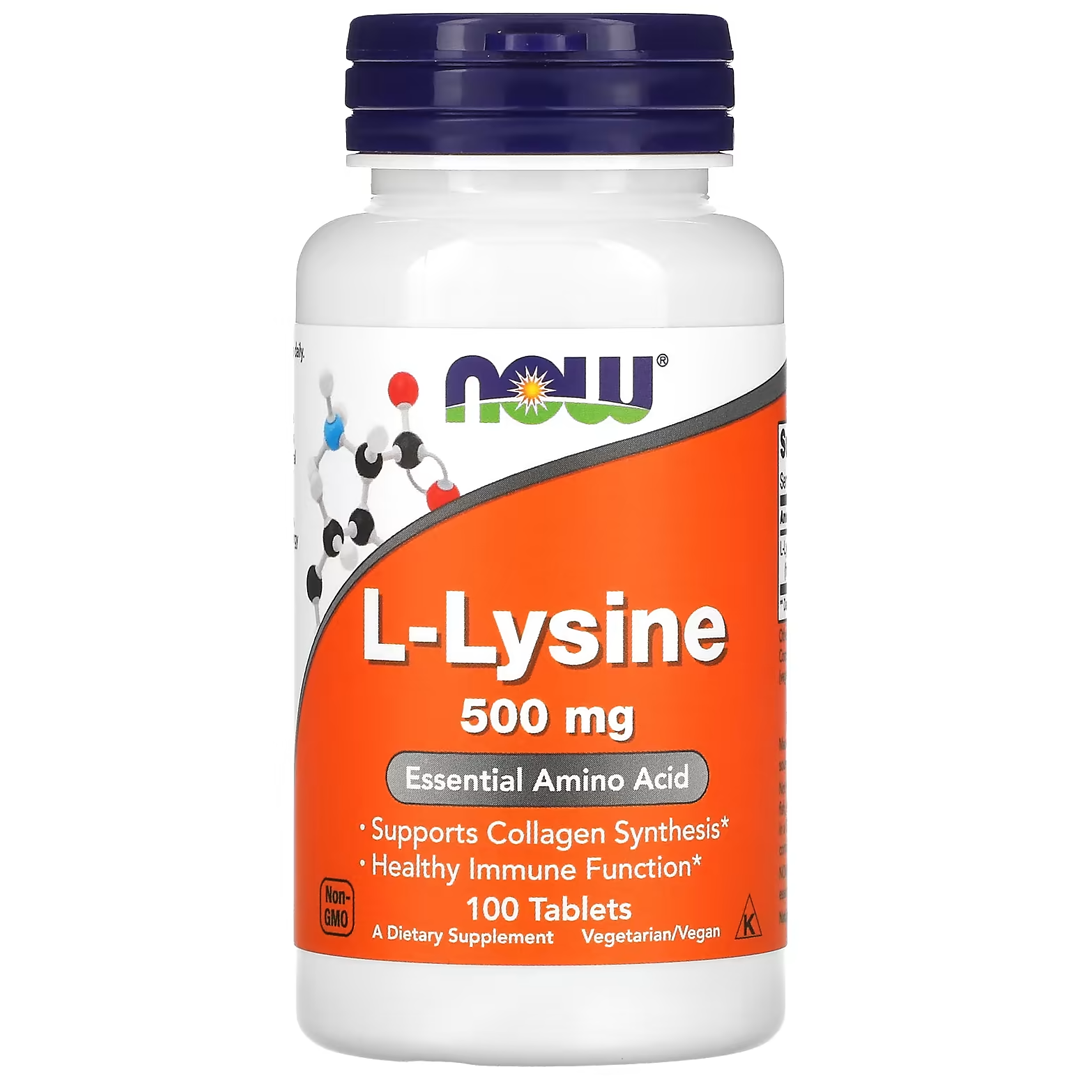 NOW LYSINE 500 მგ 100 TABS