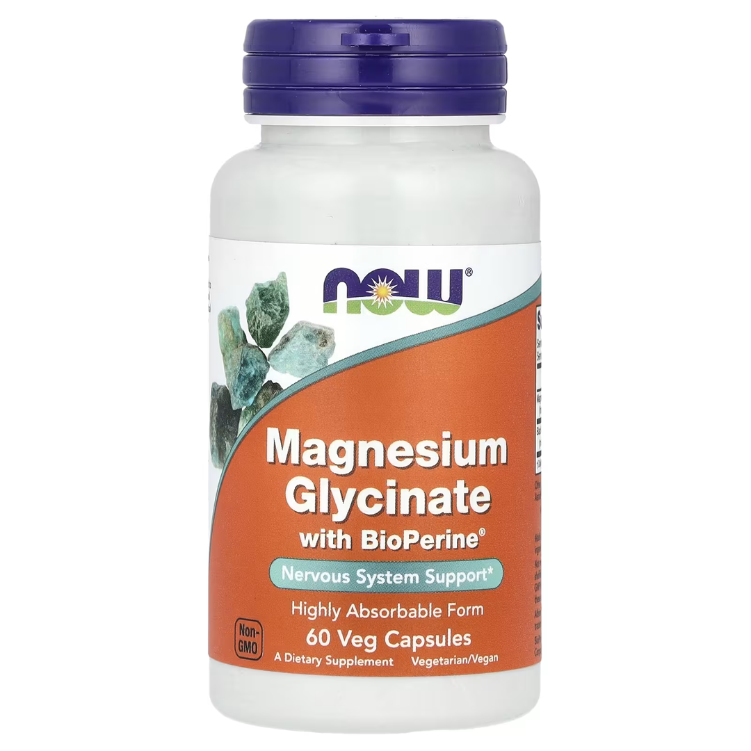 NOW MAGNESIUM GLYCINATE W/BIOPERINE 60 VCAPS